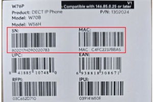 Yealink serial number and MAC address guide